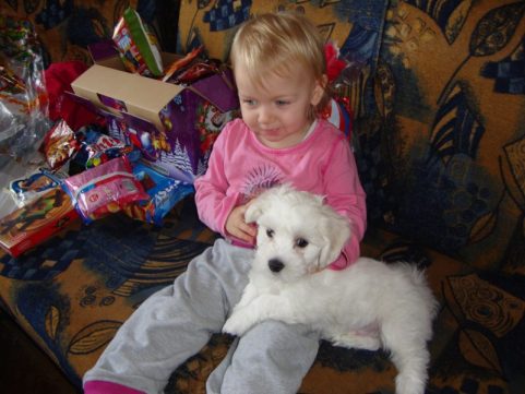 Moja kćer sa psićem